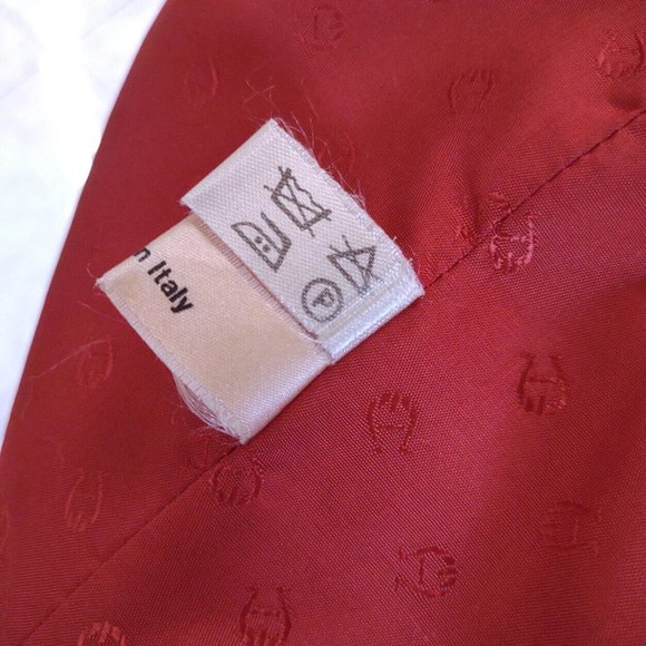 Etienne Aigner Parisian Rouge Red Swing Wool Coat 38 6 M - Picture 10 of 10